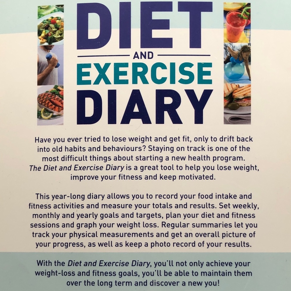 Book: DIET AND EXERCISE DIARY The perfect tool for health, weight loss, fitness - Picture 3 of 16